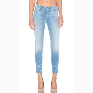 MOTHER Looker Ankle Fray Jeans Women's Size 25